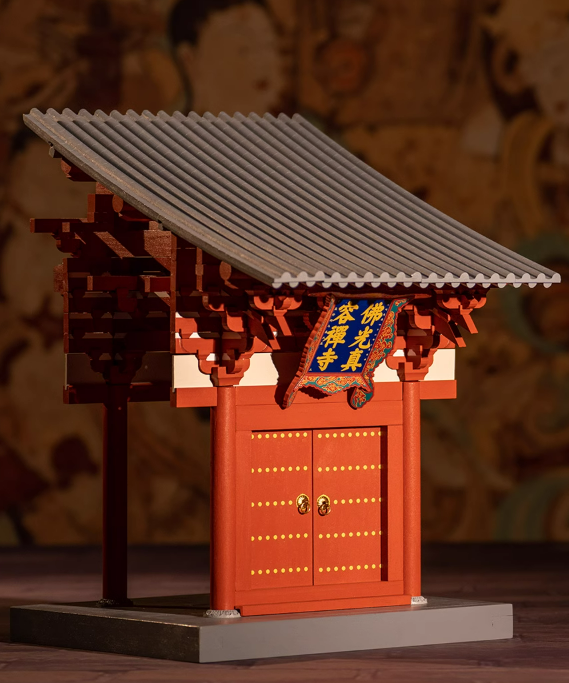 SARIHOSY Natural Wood Foguang Temple Mortise and Tenon Building Blocks Ancient Chinese Architecture for Adults and Teenager
