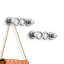 Load image into Gallery viewer, SARIHOSY 2 Hangers Coat Hook Decorative Wall Hook Black Silver Color Available Zinc Alloy Hook K608-2