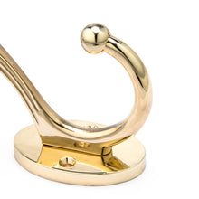 Cargar imagen en el visor de la galería, SARIHOSY K Gold Tone Zinc Alloy Wall Mounted Coat Hook – Heavy Duty Single Prong 923-GD