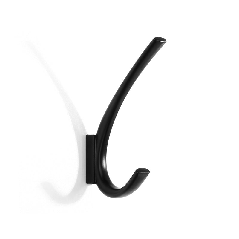 SARIHOSY Classic Modern Simple Coat Hook Black Gold Silver 3 Colors Available Wall Mounted Wall Hook for Hanging Cloth Hat Bag Key 7770