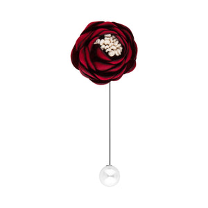 UJOY Elegant Rose Pearl Brooch Gifts for Women Wedding Part Dance Clothes Accessories Jewelry