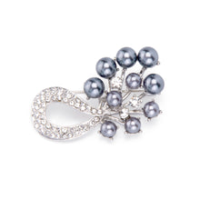 Load image into Gallery viewer, UJOY Pearl-flowered Brooch Fashion Diamond-encrusted Brooch Gifts for Women Wife Duaghter Teacher