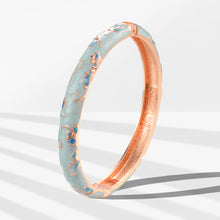 Load image into Gallery viewer, UJOY Cloisonne Bangle Colorful Painted Floral Rose Gold Bracelet Gifts for Women Girls 325085