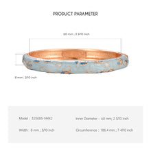 Load image into Gallery viewer, UJOY Cloisonne Bangle Colorful Painted Floral Rose Gold Bracelet Gifts for Women Girls 325085