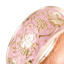 Load image into Gallery viewer, UJOY Cloisonne Bangle Pink Engraved Rose Gold Wide Bangle Gifts for Women Girls 371327