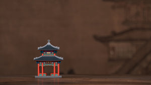 SARIHOSY ABS Plastic The Summer Palace Zhichun Pavilion Buildings Block for Adults and Teenagers