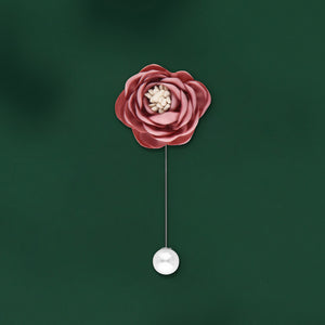 UJOY Elegant Rose Pearl Brooch Gifts for Women Wedding Part Dance Clothes Accessories Jewelry