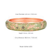 Load image into Gallery viewer, UJOY Cloisonne Bangle Verdant Butterfly Flower and Bird Pattern Bracelet Gifts for Women Girls 424146