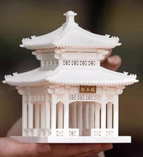 Load image into Gallery viewer, SARIHOSY Baiyu Pavilion Mortise-and-Tenon Building Blocks – Intangible Cultural Heritage Chinese Architecture Model, Educational Toy for Boys, Perfect Birthday Gift