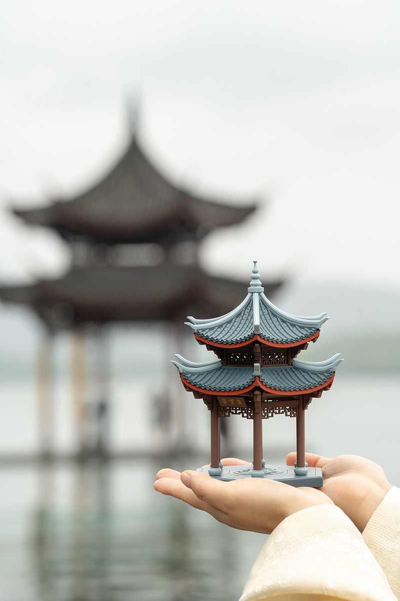 SARIHOSY Hangzhou West Lake Jixian Pavilion Buildings Block for Adults and Teenagers