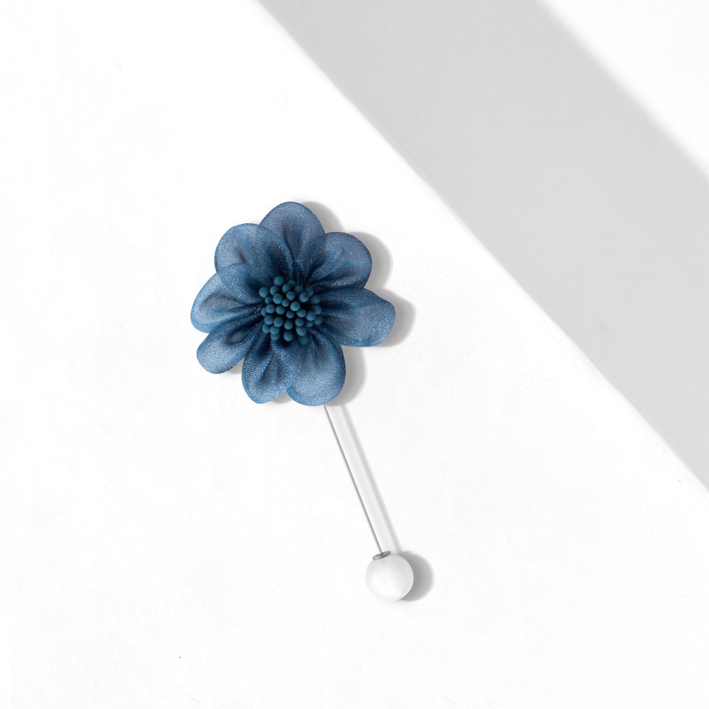 UJOY Blue Flower Pearl Brooch Gifts for Women Wedding Part Dance Clothes Accessories Jewelry