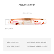 Load image into Gallery viewer, UJOY Vintage Cloisonne Enamel Bangle Gold Plated Peacock Floral Hinged Bracelet Women Oriental Jewelry Gift