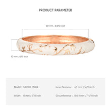 Load image into Gallery viewer, UJOY Cloisonne Bangle Red Gold Bamboo Bracelet Gifts for Women Girls 520105