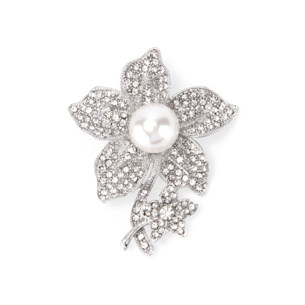 UJOY Pearl Flower Clusters Sparkle Brooch Diamond Brooch Fashion Charm Brooch Gifts for Women Daughter Teacher