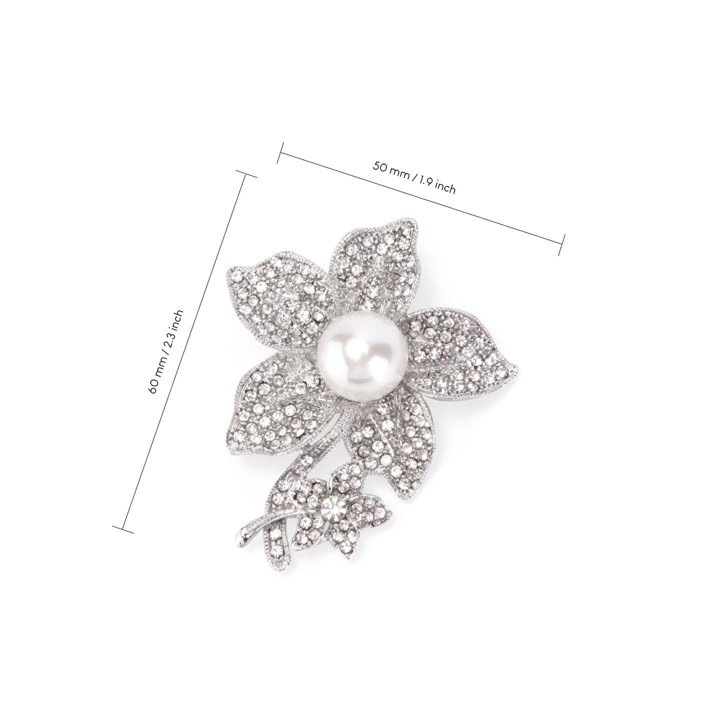 UJOY Pearl Flower Clusters Sparkle Brooch Diamond Brooch Fashion Charm Brooch Gifts for Women Daughter Teacher