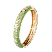 Load image into Gallery viewer, UJOY Cloisonne Bangle Multicolor Gold Butterfly Bracelet Gifts for Women Girls 606125