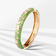 Load image into Gallery viewer, UJOY Cloisonne Bangle Multicolor Gold Butterfly Bracelet Gifts for Women Girls 606125