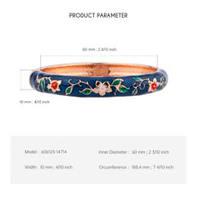 Load image into Gallery viewer, UJOY Cloisonne Bangle Multicolor Gold Butterfly Bracelet Gifts for Women Girls 606125