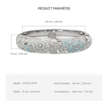 Load image into Gallery viewer, UJOY Cloisonne Bangle Multi-coloured Openwork Floral Inlay Bracelet Gifts for Women Girls 653145