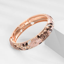 Load image into Gallery viewer, UJOY Cloisonne Bangle Multi-coloured Openwork Floral Inlay Bracelet Gifts for Women Girls 653145