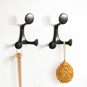 SARIHOSY 3 Hangers Wall Hooks Three Colors Available High Quality Zinc Alloy Coat Hooks for Bathroom Kitchen Bedroom 7752