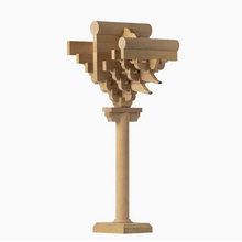 Cargar imagen en el visor de la galería, SARIHOSY Natural Wood Forbidden City Seven Steps on Dougong Building Blocks Wooden Puzzles for Adults and Teenagers