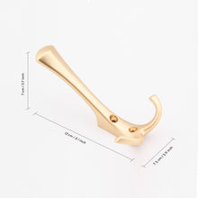 Load image into Gallery viewer, SARIHOSY Brushed Light Gold Zinc Alloy Wall Mounted Coat Hook 8813