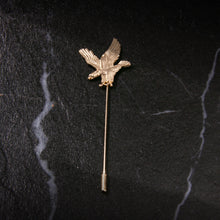 Load image into Gallery viewer, UJOY Gold Winged Eagle Brooch Animal Lapel Fashion Jewelry Suit Brooches Accessories Hat for Unisex