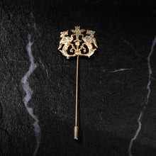 Load image into Gallery viewer, UJOY Gold Vintage Crown Brooch Lapel Pin Accessories for Men Women