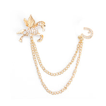 Load image into Gallery viewer, UJOY Gold Pegasus Pendant Brooch Accessories Jewelry Gifts for Men Women