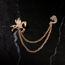 Load image into Gallery viewer, UJOY Gold Pegasus Pendant Brooch Accessories Jewelry Gifts for Men Women