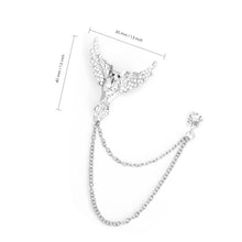 Load image into Gallery viewer, UJOY Gold and Silver Angel Wings Pendant Brooch Accessories Jewelry Gifts for Men Women