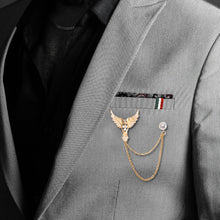 Load image into Gallery viewer, UJOY Gold and Silver Angel Wings Pendant Brooch Accessories Jewelry Gifts for Men Women