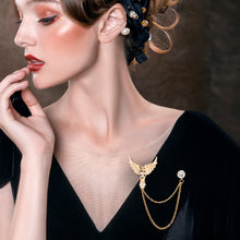 Load image into Gallery viewer, UJOY Gold and Silver Angel Wings Pendant Brooch Accessories Jewelry Gifts for Men Women