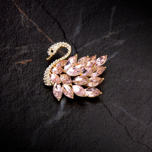 Load image into Gallery viewer, UJOY Pink Swan Brooch Elegant Luxury Brooch Accessories Jewelry Gifts for Women Girls