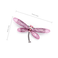 Load image into Gallery viewer, UJOY Pink Blue Dragonfly Wings Brooch Lapel Brooch Pin Set for Daily Decoration