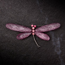 Load image into Gallery viewer, UJOY Pink Blue Dragonfly Wings Brooch Lapel Brooch Pin Set for Daily Decoration