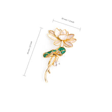 Load image into Gallery viewer, UJOY Golden Butterfly Pearl Brooch Lapel Brooch Pin Set for Daily Decoration