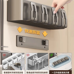3 Cups Holders High Quality Gray Aluminium for Bathroom
