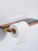 Load image into Gallery viewer, SARIHOSY High Quality Walnut Wood Paper Towel Holder Wall Mounted for Bathroom 105-GD