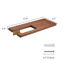 Load image into Gallery viewer, SARIHOSY High Quality Walnut Wood Paper Towel Holder Wall Mounted for Bathroom 105-GD