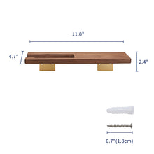 Load image into Gallery viewer, SARIHOSY High Quality Walnut Wood Paper Towel Holder Wall Mounted for Bathroom 105-GD