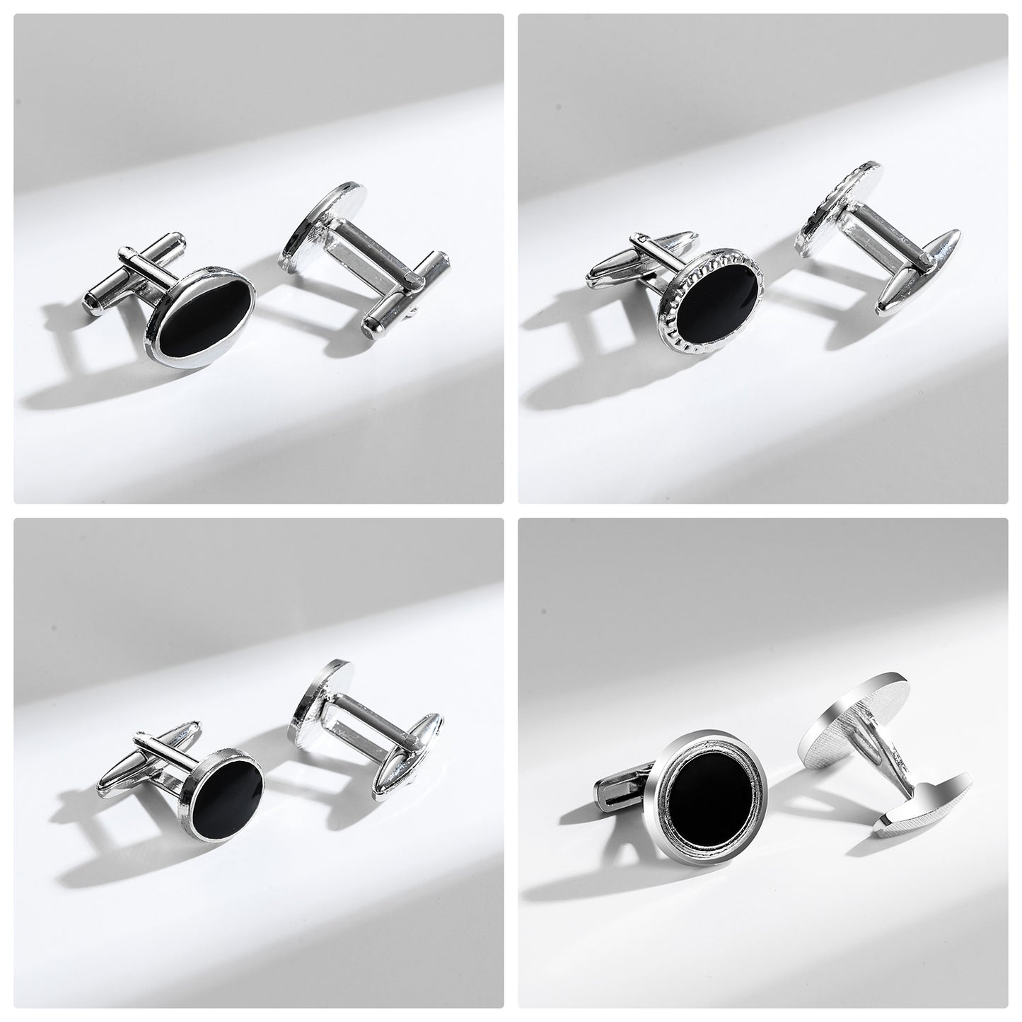 UJOY Cufflinks Combo Set Business Parts Necktie Pins Bars Cuff Links Box for Men