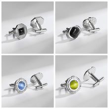 Cargar imagen en el visor de la galería, UJOY Cufflinks Combo Set Business Parts Necktie Pins Bars Cuff Links Box for Men