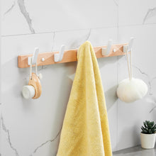 Load image into Gallery viewer, SARIHOSY Wood Wall Hooks Coat Clothes Holder for Bathroom Kitchen Bedroom Hallway Hanger Wall Hook Wall Hanging Coat Rack 119-5