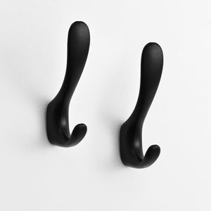 SARIHOSY Wall Hook Matte Black Wall Hook Clothes Hook Towel Hook Coat Rack for Multifunctional Hook Bathroom Accessories 822
