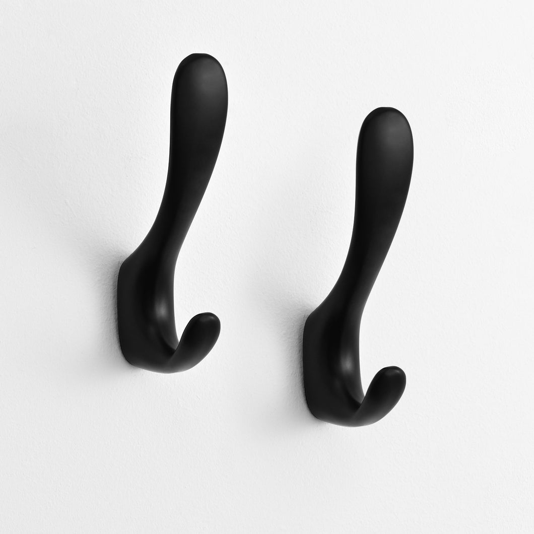 SARIHOSY Wall Hook Matte Black Wall Hook Clothes Hook Towel Hook Coat Rack for Multifunctional Hook Bathroom Accessories