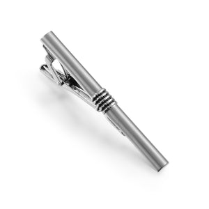 UJOY Tie Clip of Men Tie Bar Clip with Gift Box Silver for Business Wedding Meeting and Daily Life