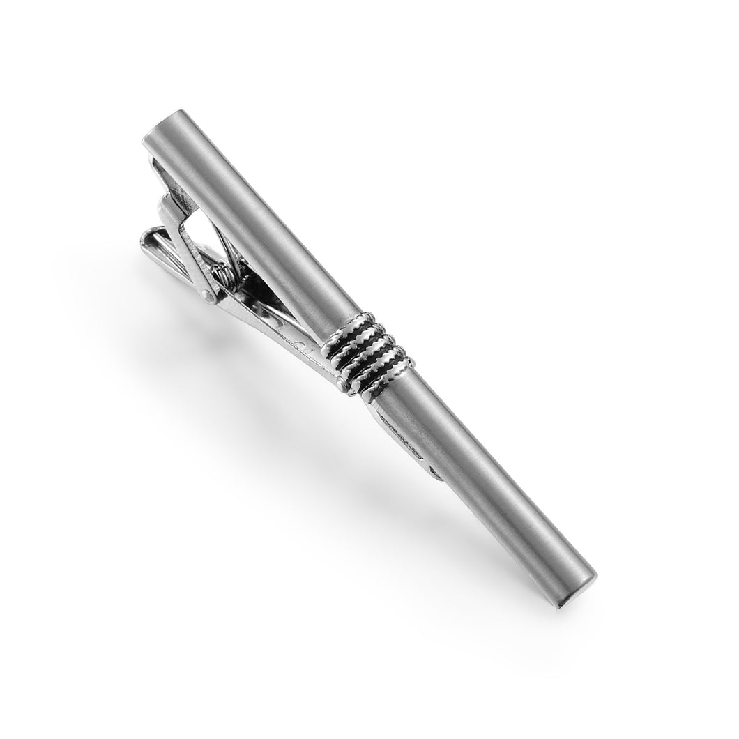 UJOY Tie Clip of Men Tie Bar Clip with Gift Box Silver for Business Wedding Meeting and Daily Life