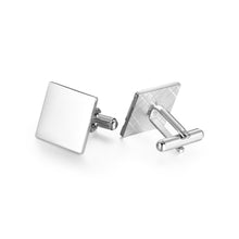 Cargar imagen en el visor de la galería, UJOY Mens Cufflinks Silver and Gold Colors Business Dress Parts for Wedding Party